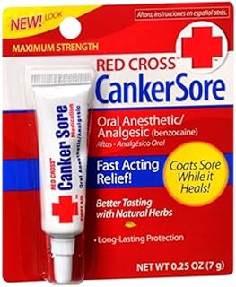 Red Cross Canker Sore Medication 0.25 oz (Pack of 2)