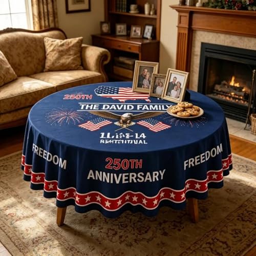 Nappe de table ronde drapeau idéale pour vos repas conviviaux en terrasse - 5