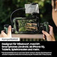 Samsung Portable SSD T7 Resurrected 2 TB, Externe Festplatte, USB 3.2 Gen.2 Highspeed Speicher, Externe SSD für iPhone 17, Mac, PC, Android-Geräte & Gaming-Konsolen, Metallic-Silber, MU-PD2T0G/WW – Ansicht 5
