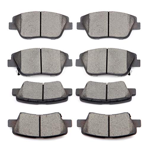 Ceramic Brake Pads Kits,SCITOO 8pcs Brakes Pads Set fit for ...