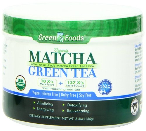Té verde en polvo orgánico 5.5 onzas miniatura 1