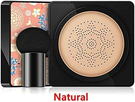 Mushrooms Head Air Cushion B.B Cream Waterproof Brightens Concealer Foundation+Mushroom Sponge, Make-up Anti-aging Cream (A)