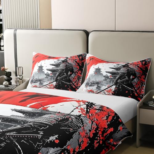 Housse de couette samouraï japonaise 100% coton fille garçon - 5
