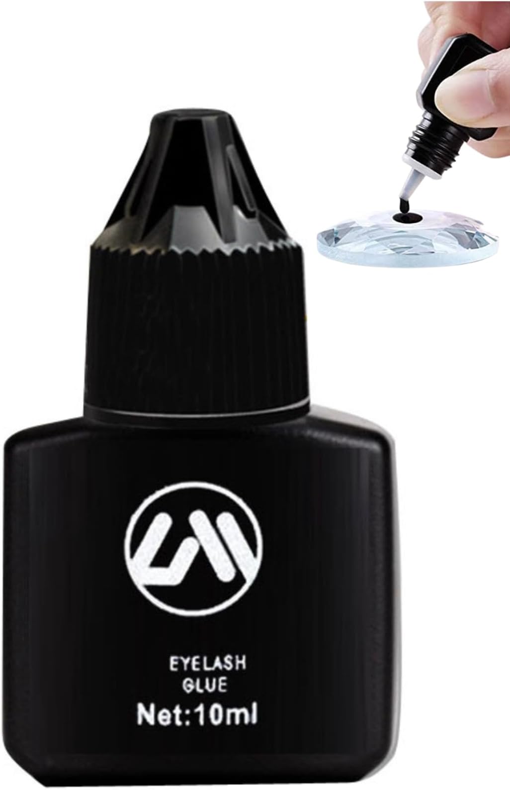 BID Permanent Eyelashes extensions glue, 10 ml / 0.5 Sec Drying time/Retention 8 weeks/Maximum Bonding/Professional Use Only Black Adhesive/Permanent Extensions Supplies