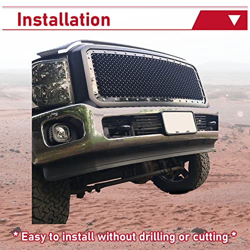 Hecasa Front Lower Valance Air Dam Deflector Spoiler Compatible With 2011-2016 Ford F-250 F-350 Super Duty Rwd Replacement For Bc3Z17626Aa Fo1095241 #TOP5