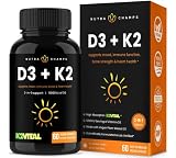 NutraChamps D3 with K2 MK7 Supplement for Heart & Bone Health | Vitamin D & K Complex | 5000 IU of V