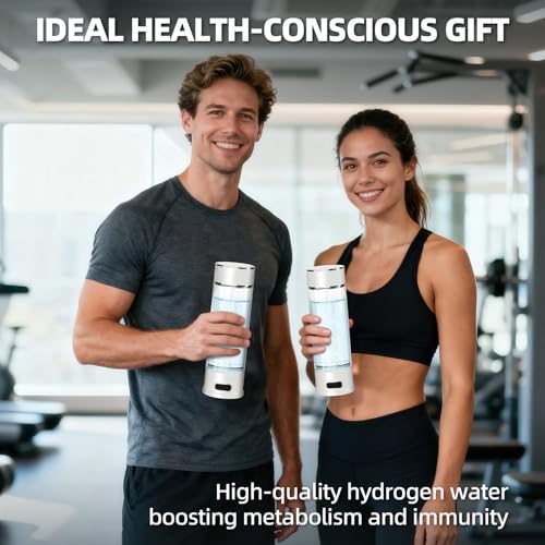 Curety Hydrogen Water Bottle, 1500ppb Hydrogen Water Machine with SPE/PEM Technology, Alternative for Hydrogen Water Pitcher, Water Ionizer, Hydro Water Bottle for Health - Image 8