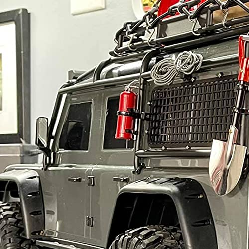WEISHUJI Decoration Fire Extinguisher with Sticker, Simulation Fire Extinguisher for 1/10 Scale RC Rock Crawler Axial SCX10 RC Car Truck Parts