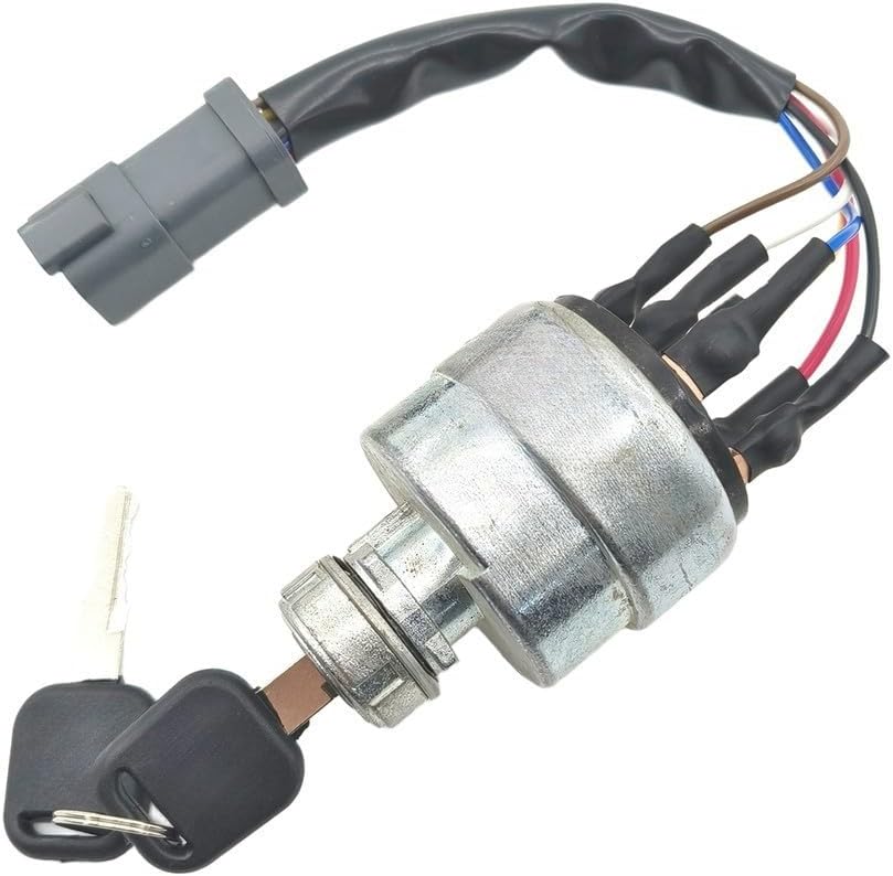 Ignition Starter Lock Switch for LiuGong Excavators 913 915E 922E 925 926E 939E Heavy Duty Power On Off Switch with Standard Connector