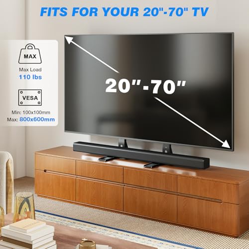 Miniatura 2 de Rfiver - Base Universal Para Tv Con Patas Y Ajuste De Altura Para La Mayoría De Televisores Lcd O Led De Pantalla Plana De 32 A 55 Pulgadas, Mesa Con Pedestal, Vesa Máx. De Hasta 800 X 400 Mm