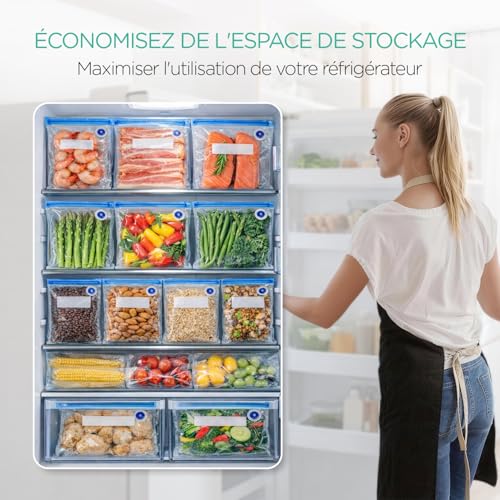 Machine sous vide alimentaire portable pour éviter les odeurs du frigo - 6
