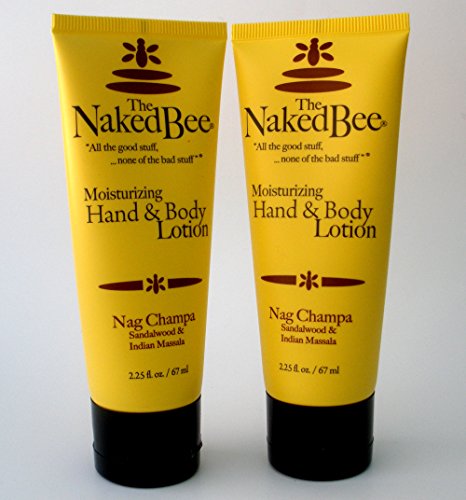 The Naked Bee Nag Champa Blend Hand and Body Lotion 2 Tubes