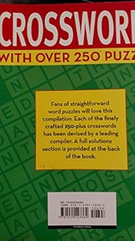 Paperback CROSSWORDS WITH OVER 250 PUZZLES Book