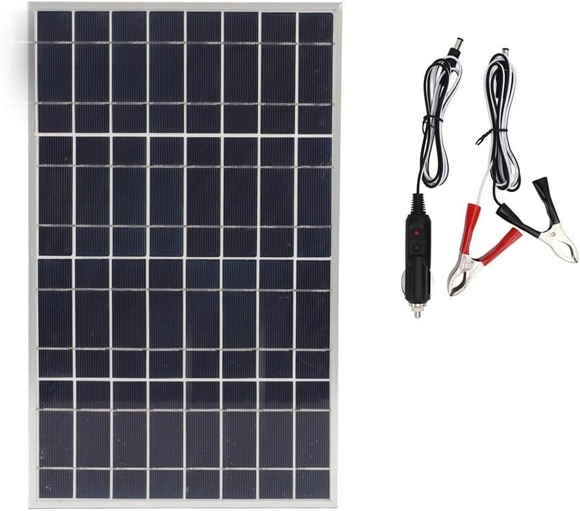 12V 24V Solar Panel Kit With 60A Waterproof Solar Controller And Battery Clip For Efficient Battery Charging And Power Management(Only panel)
