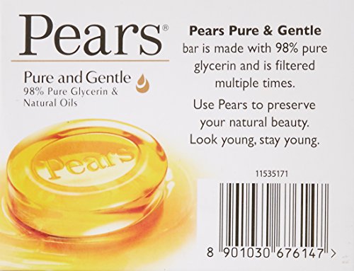 Image of Pears Pure and Gentle Soap Bar, 125g (with 20% Extra)