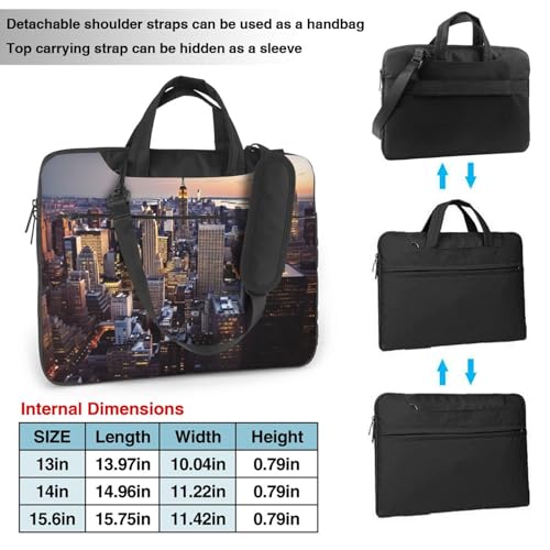 Maletín portátil unisex negro de 15.6 pulgadas miniatura 2