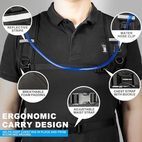 Hydration-Pack-Backpack-with-3L-Water-Bladder-12L-Waterproof-Hydration-Backpack-for-Men-Women-Comfortable-Water-Backpack-for-MTB-Cycling-Hiking-Running-Climbing-Camping