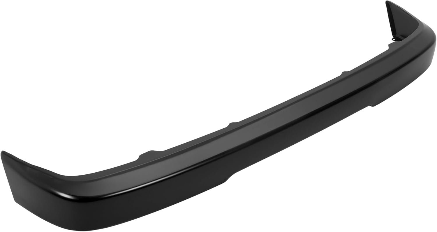 KUAFU Front Bumper Face Bar Compatible with 1995-1997 Toyota Tacoma Base/DLX Fleetside & SR5 Extended Cab Pickup Bumper Cover Impact Bar Replacement for 5210104070 TO1002155 Powder Coated Black Steel