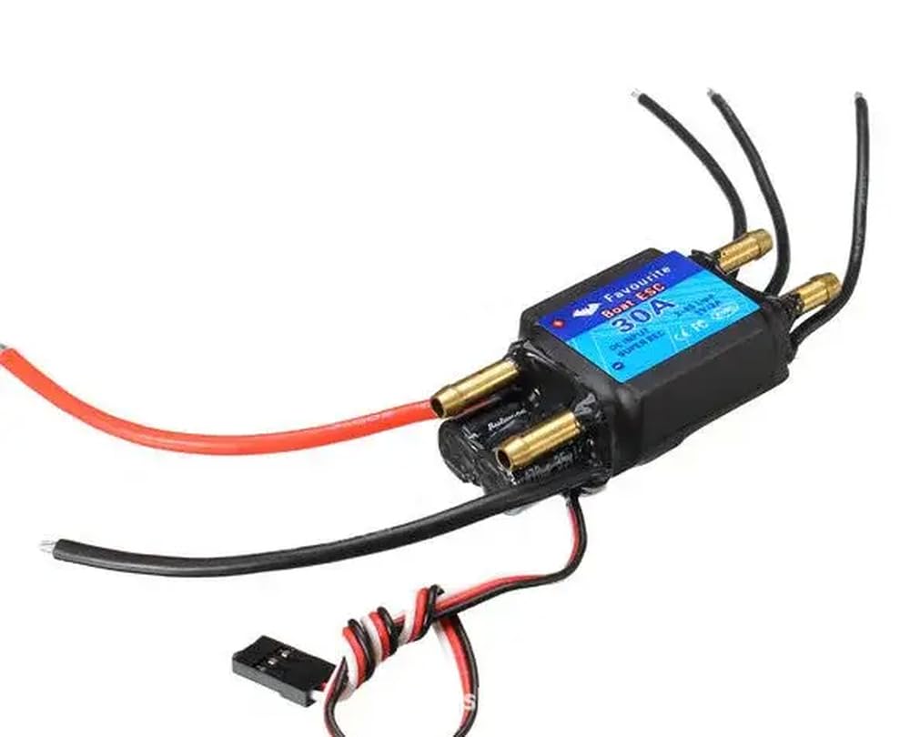 FVT 30A Brushless ESC per barche RC con compatibilità 2-6s e 5 V 3A BEC e di raffreddamento ad acqua