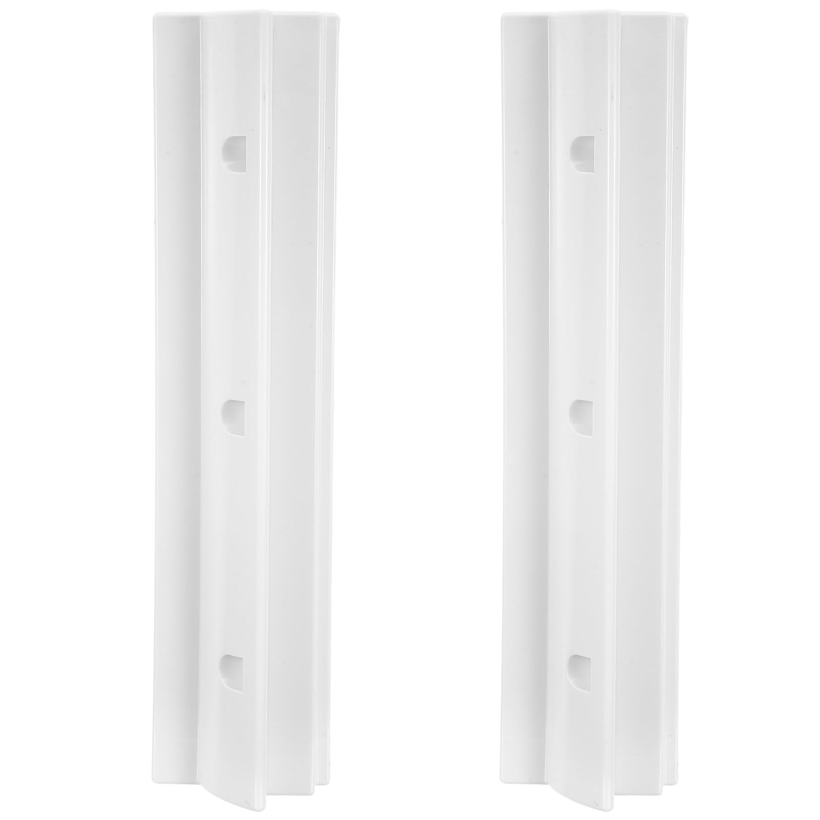 2 Piezas Soporte en L para Panel Solar Doméstico Abs Blanco Estructura Resistente y Montaje Lateral para Autocaravanas y Configuraciones Exteriores