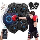 ADDLIVE Music Boxing Machine, LED Musik Boxmaschine mit Boxhandschuhen, Wandmontage Boxmaschine mit Musik, Unterstützt Bluetooth, Intelligente Musik-Boxmaschine für Erwachsene Kinder Exercise
