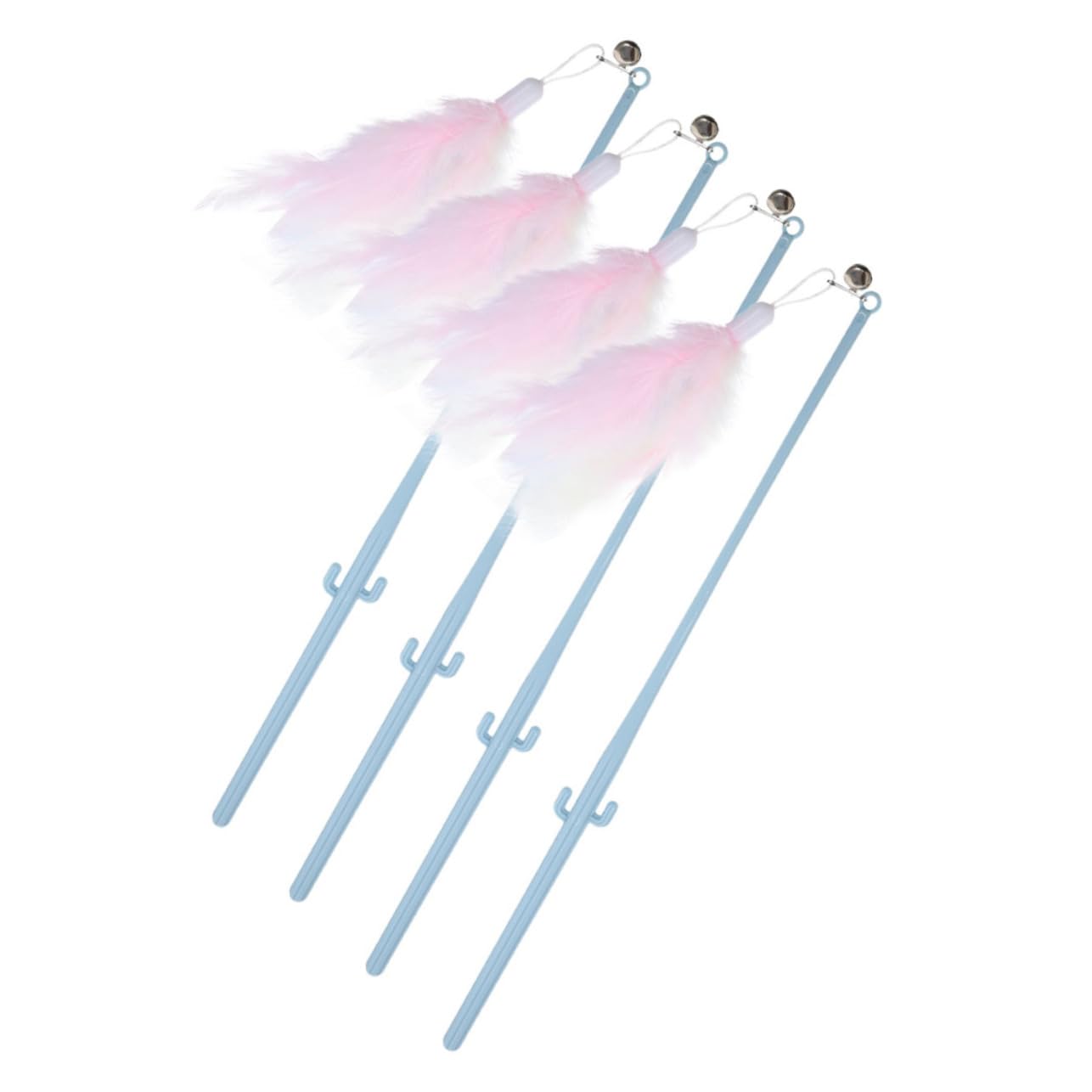 Sosoport 16pezzi Giocattoli Interattivi Per Gatti Con Manico Ergonomico e Piume Colorate Per Gioco Indoor e Stimolazione Fisica Dei Gatti