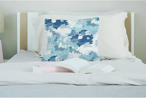 Miniatura 9 de EKOBLA Funda de cojín con diseño de espiral, diseño de hipnosis, diseño de círculo, remolino, línea radial abstracta, funda de cojín cuadrada