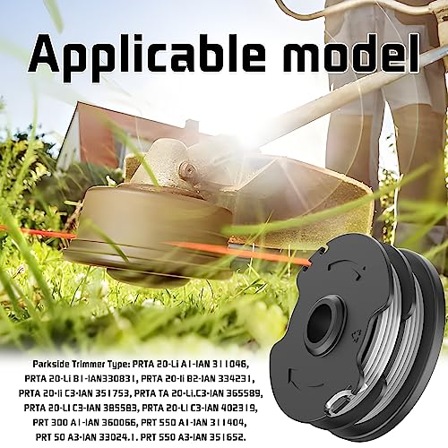 Miniatura 4 de Bobina De Hilo Para Cortabordes,4 Piezas 1.6 Mm 8.3 M Carretes Para Recortadoras,Bobinas Compatible Con Cortabordes Parkside Prt 550 Prt 300 Prta 20-Li
