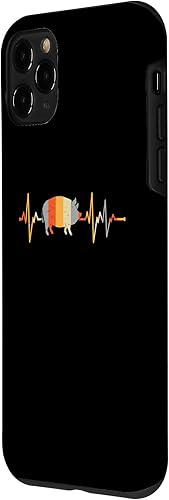 Vista 26 de iPhone 12 mini heartbeat pig farmer pig farmer heart line Case
