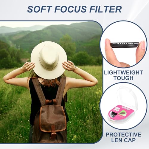 Filtro ND de 49mm de densidad neutral ajustable con tapa protectora para cámara 3