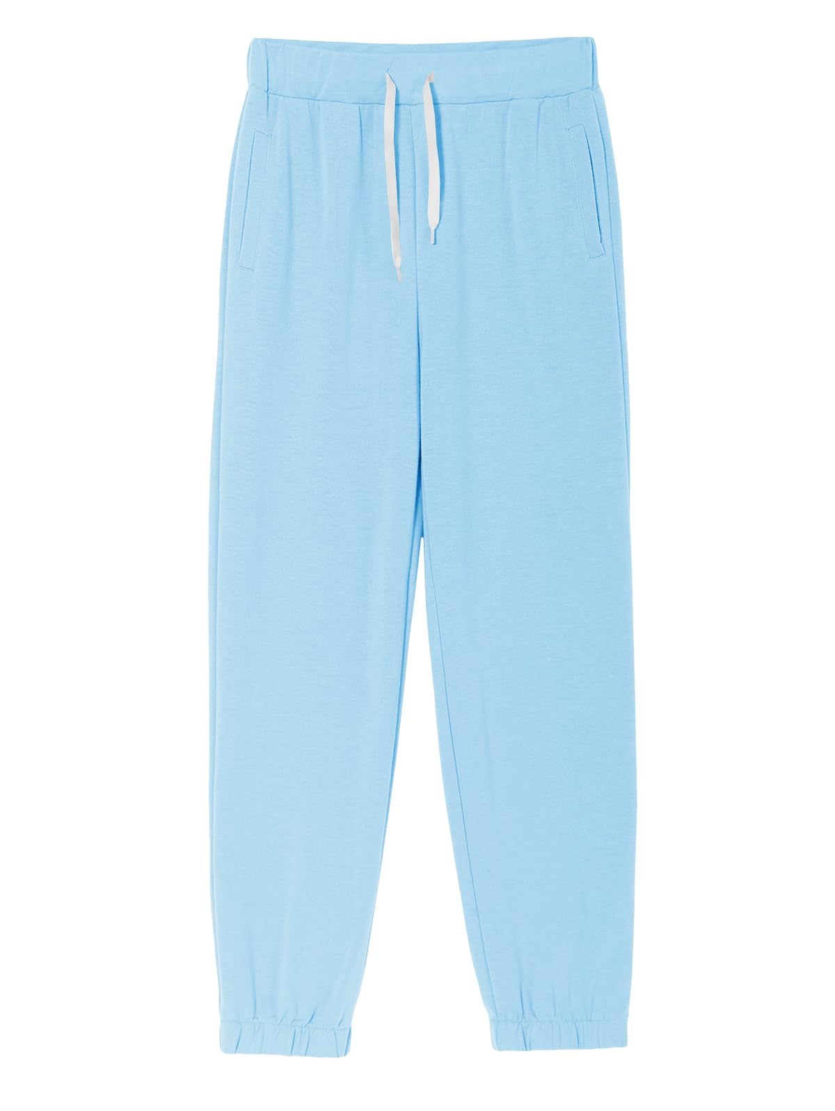 Haloumoning Trainingshose Jungen Regular Fit Kinder Leichte Jogginghose Einfarbig Sporthose Casual Freizeit Hosen mit Elastischem Bund und Taschen