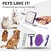 Bonteck Dog Slicker Brush for Dogs Grooming Kit 4PCS | Large Dog Brush for Goldendoodles Poodles Doodles | Long Pin Haired Brush | Poodle Brushes and Comb (Purple)