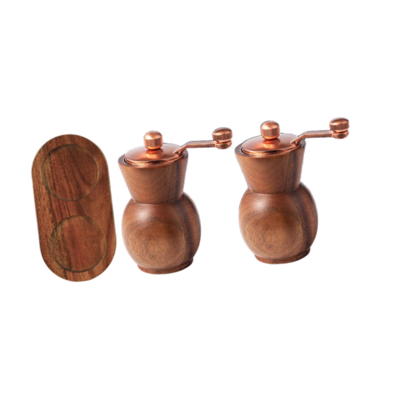 Molinillo de sal recargable con bandeja y diseño elegante para cocina y mesa