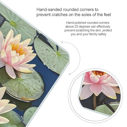 Báscula Digital de Baño con Diseño Floral y Pantalla LCD miniatura 4