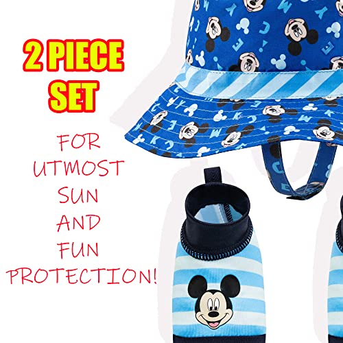 Disney Mickey Mouse Sunny Fun Swim Hat and Booties Set 0-12 Months Blue4