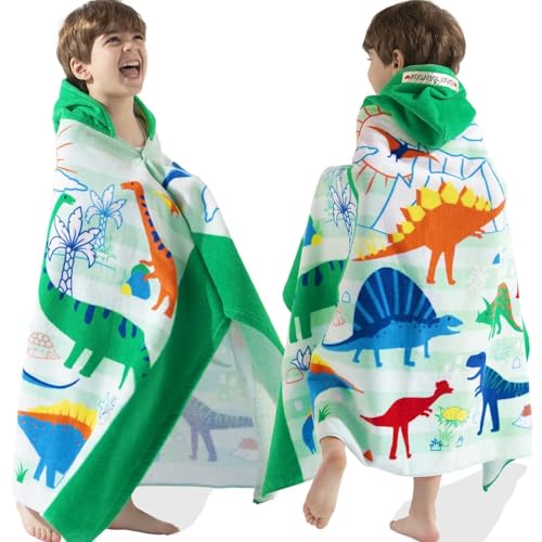 VOOVA & MOVAS Toddler Beach Towels with Hood, Age...