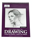 Jack Richeson 12-Inch-by-18-Inch Drawing Paper Pad, 30-Sheet Spiral