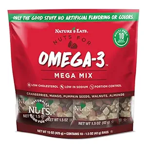 Nature's Eats Omega 3, Mega Mix Snack Pack, 15 Oz