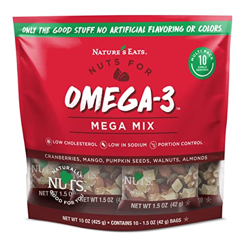 Nature's Eats Omega 3, Mega Mix Snack Pack, 15 Oz - image 1