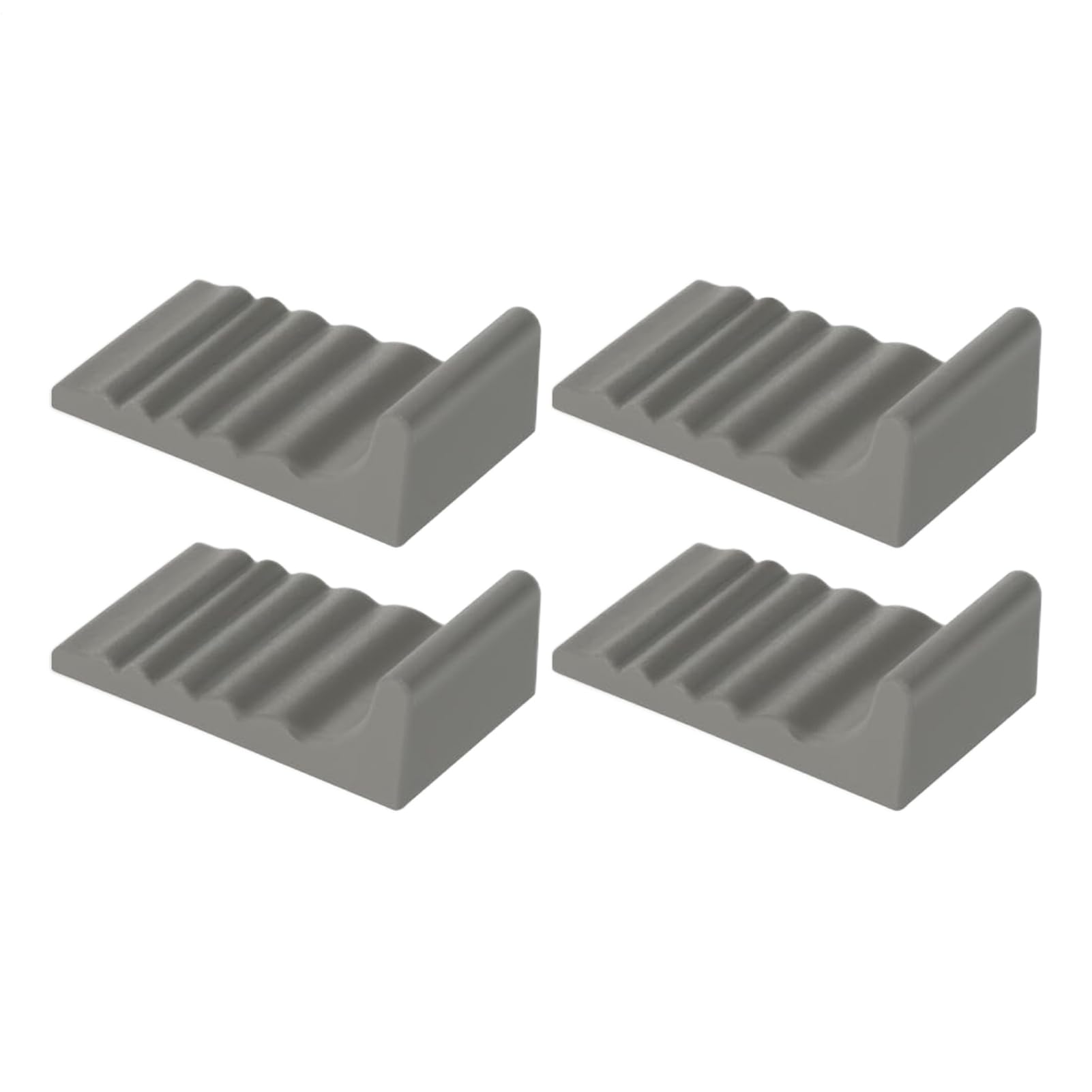 Protector de pared para cubo de basura, tapete antideslizante adhesivo de 4 piezas