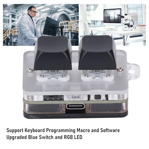 Clavier macro programmable Bluetooth et Type-C à switch bleu