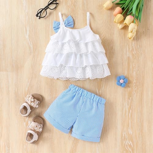 Toddler Baby Girls Clothes Outfits Fruit Print Bow Camisole Top and Shorts 2-piece Summer Clothing Set2