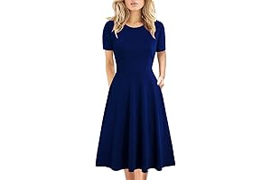 Classy Peter Pan Collar Flare Sun Dress for Elegant Summer Soirees