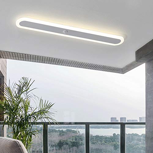 Lampe murale LED induction et commande vocale avec éclairage neutre fin