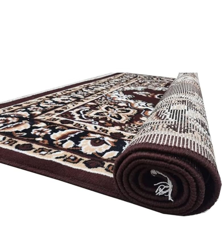 Image of Soft Traditional Washable Beautiful Acrylic Rugs for Home Decor Living Room 7x10 feet (210 x 300 CM) Brown