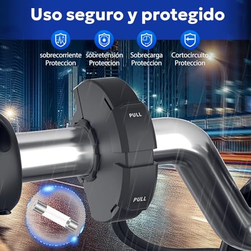 CYMUM 30W Motorcycle Phone USB Charger, Black - Image 5