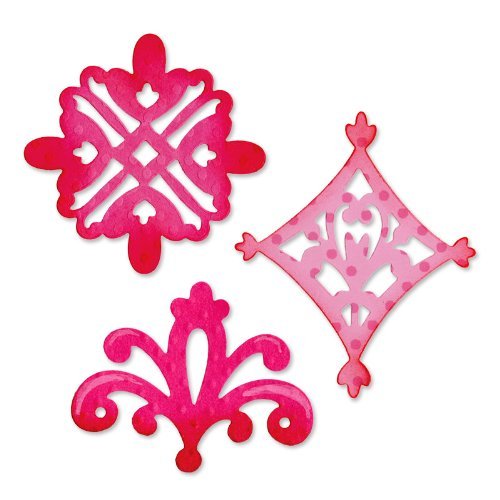 SizzixSizzlits Die Decorative Accent Set by Dena Designs, Pack of 3
