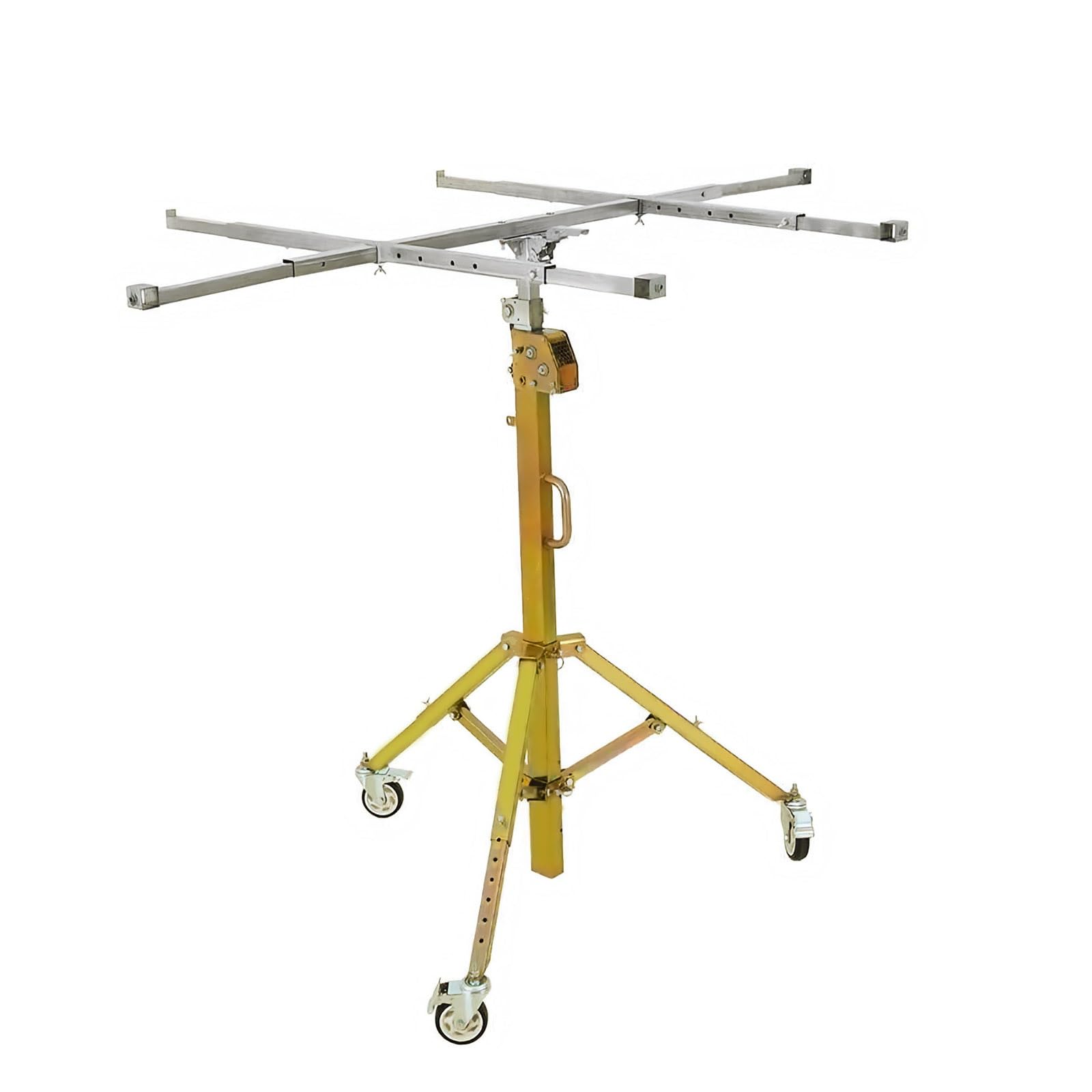 Sollevatore pannelli cartongesso, Alzalastre per Cartongesso, Forte capacità di carico, alza lastre di cartongesso, Materiale addensato, pieghevole aiuto di montaggio per cartongesso(3.5m)