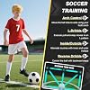 Soccer Training Mat With Technique Video Soccer Training Equipment Includes Football Trainer And Grip Socks Soccer Gifts Improve Coordination Anti-Slip Silent Absorption Mat For Footwork Training