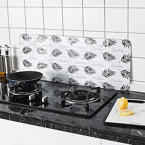 2Pcs Disposable Oil Splash Guard Aluminum Foil Gas Stove Oil Splatter Screen Board Cooking Frying Oil-Proof Splash Kitchen Tool (2Pcs White) #TOP4